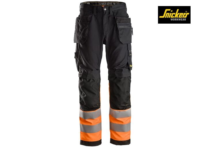 Snickers Allroundwork High Vis Werkbroek Met Holsterzakken Klasse