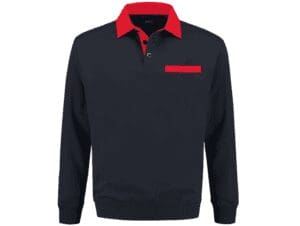Indushirt PSW 300 Polo-sweater marine_red_front2
