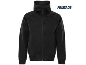 Fristads-300498-SWEATJACK MET CAPUCHON 7831 GKI_940-Zwart-Voorkant