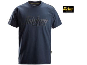 Snickers-2590-Logo-T-shirt_Dark Navy Melange_3400