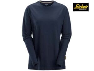 Snickers-2497-Women's-Long-Sleeve-T-Shirt_Navy-9500-Voorkant