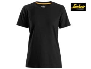 Snickers-2517-Dames-T-shirt-Biologisch-Katoen_Black-0400-Voorkant