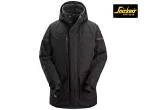 Snickers-1801-AllroundWork-Waterdichte-Isolerende-Parka_0404-Black:Black-Voorkant