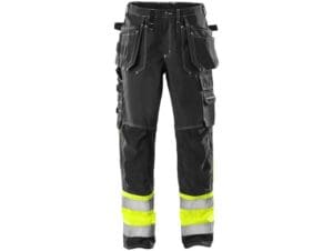 Fristads-100279-Hi-Vis-Werkbroek-Klasse 1-247-Fas_Zwart-voorkant