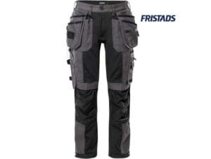 Fristads-300864-544-STRETCH WERKBROEK 2530 GCYD_896-Grijs-Zwart-Voorkant