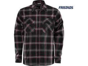 Fristads-104986-FLANELLEN OVERHEMD 7421 MSF_940-Zwart-Voorkant