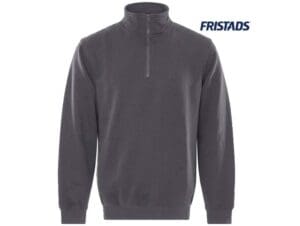 Fristads-116774-SWEATSHIRT MET KORTE RITSSLUITING 1737 SWB_941-Donkergrijs-Voorkant