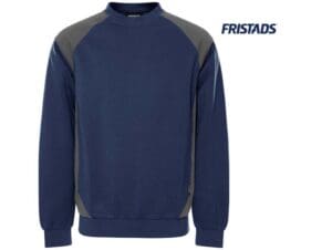 Fristads-300510-556-SWEATER 7148 GSM_586-Marineblauw:grijs-Voorkant