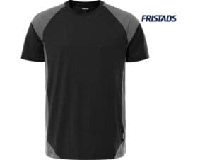 Fristads-300505-HEAVY T-SHIRT 7046 GTM_996-Zwart-Grijs-Voorkant